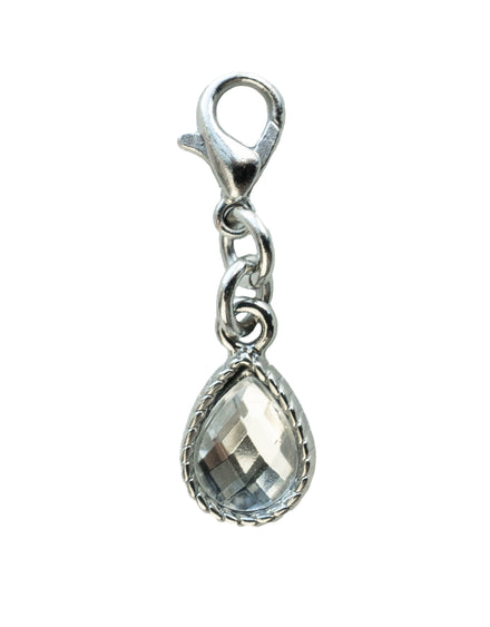 Bra Charm Jewel Crystal Silver