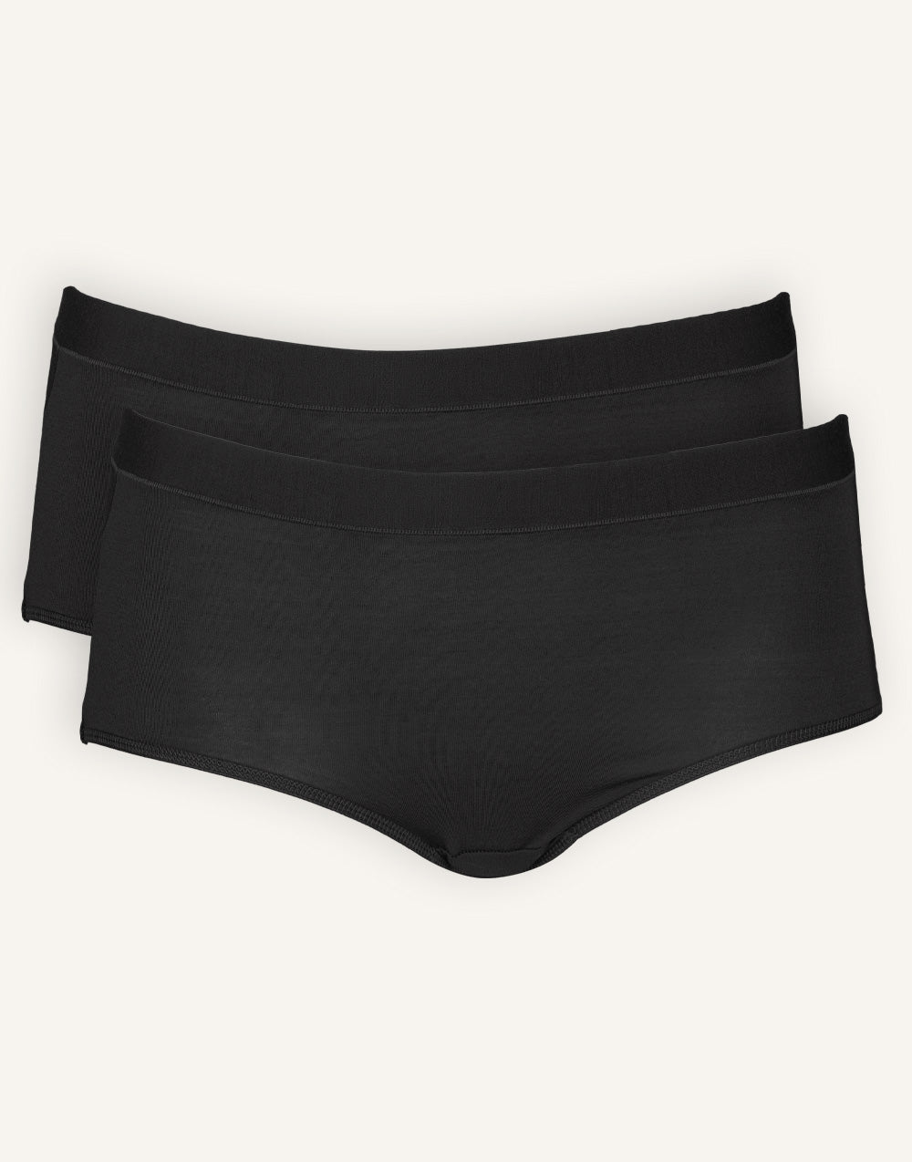 High-Panty-Set 2x "Cozy Basic" black