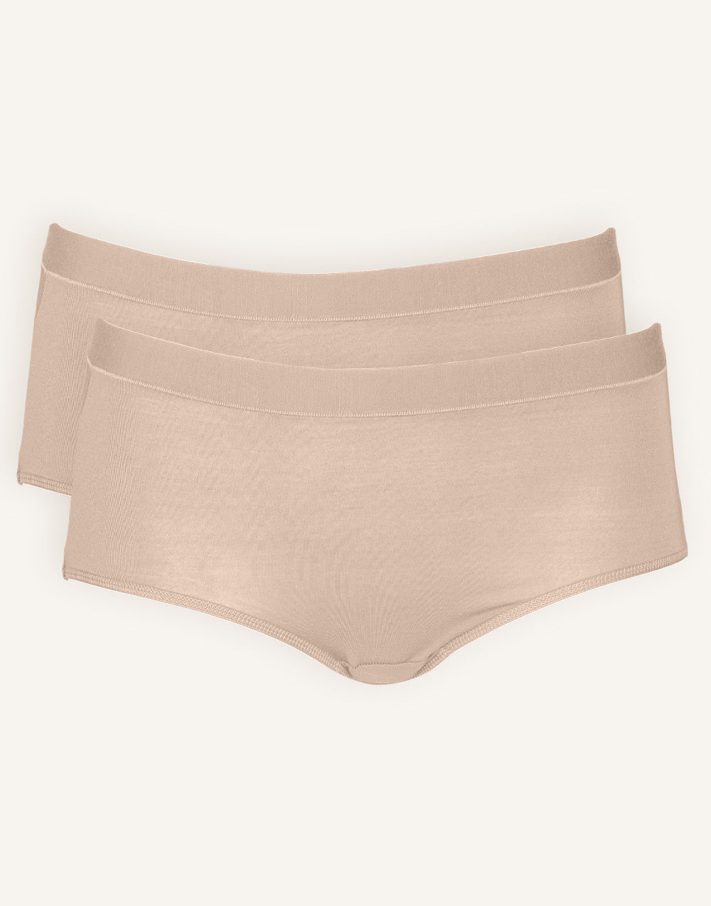 High-Panty-Set 2x "Cozy Basic" sand