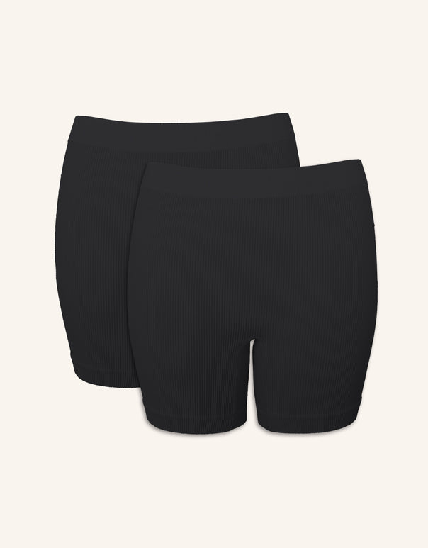 High-Waist-Shorts-Set 2x "Freeda" black