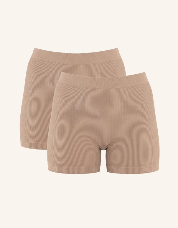 High-Waist-Shorts-Set 2x Freeda Taupe