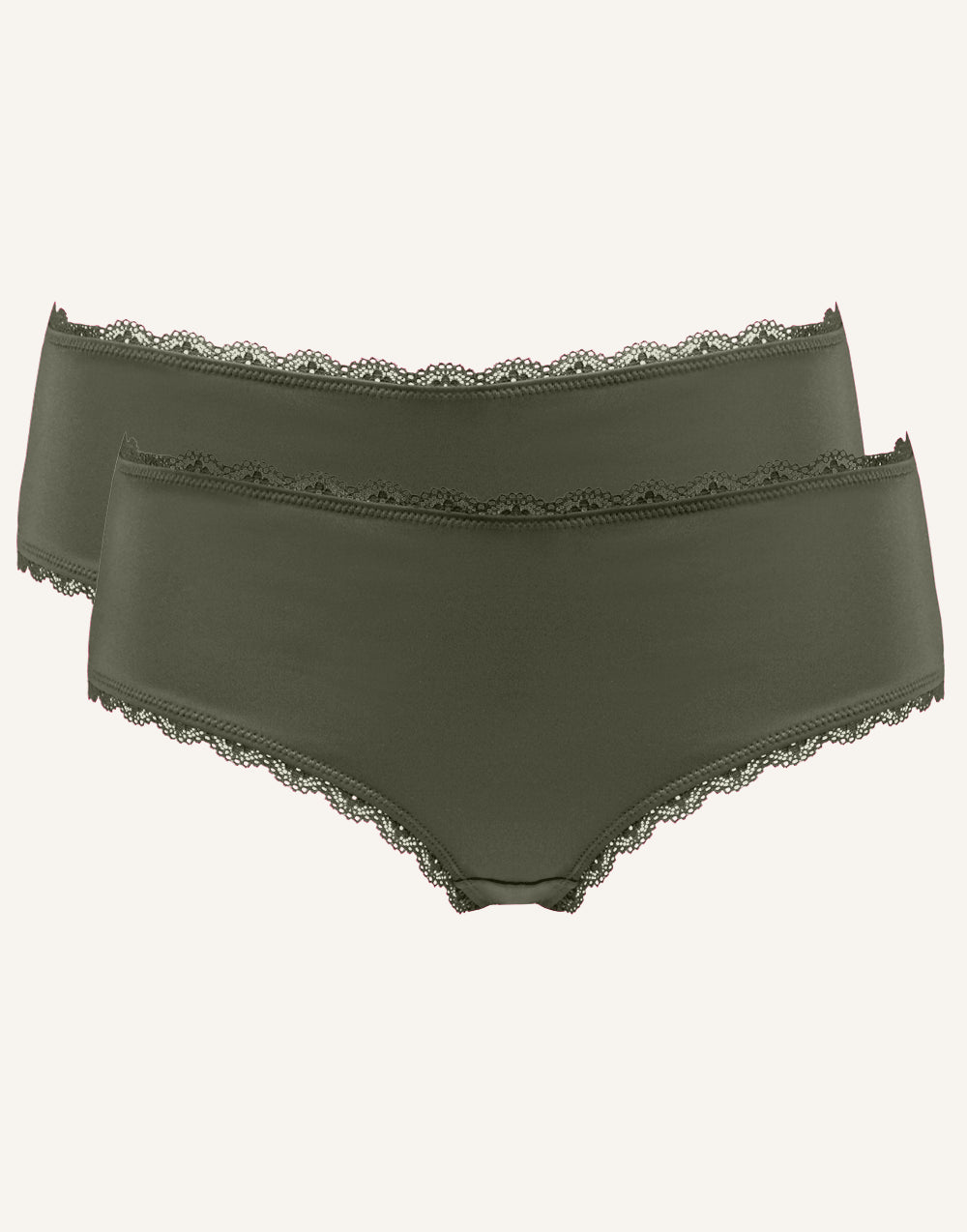 Panty-Set 2x "Basic" olive