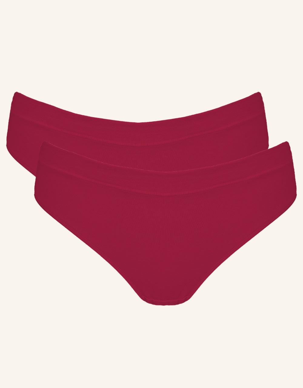 String-Set 2x "Cotton Basic" bordeaux