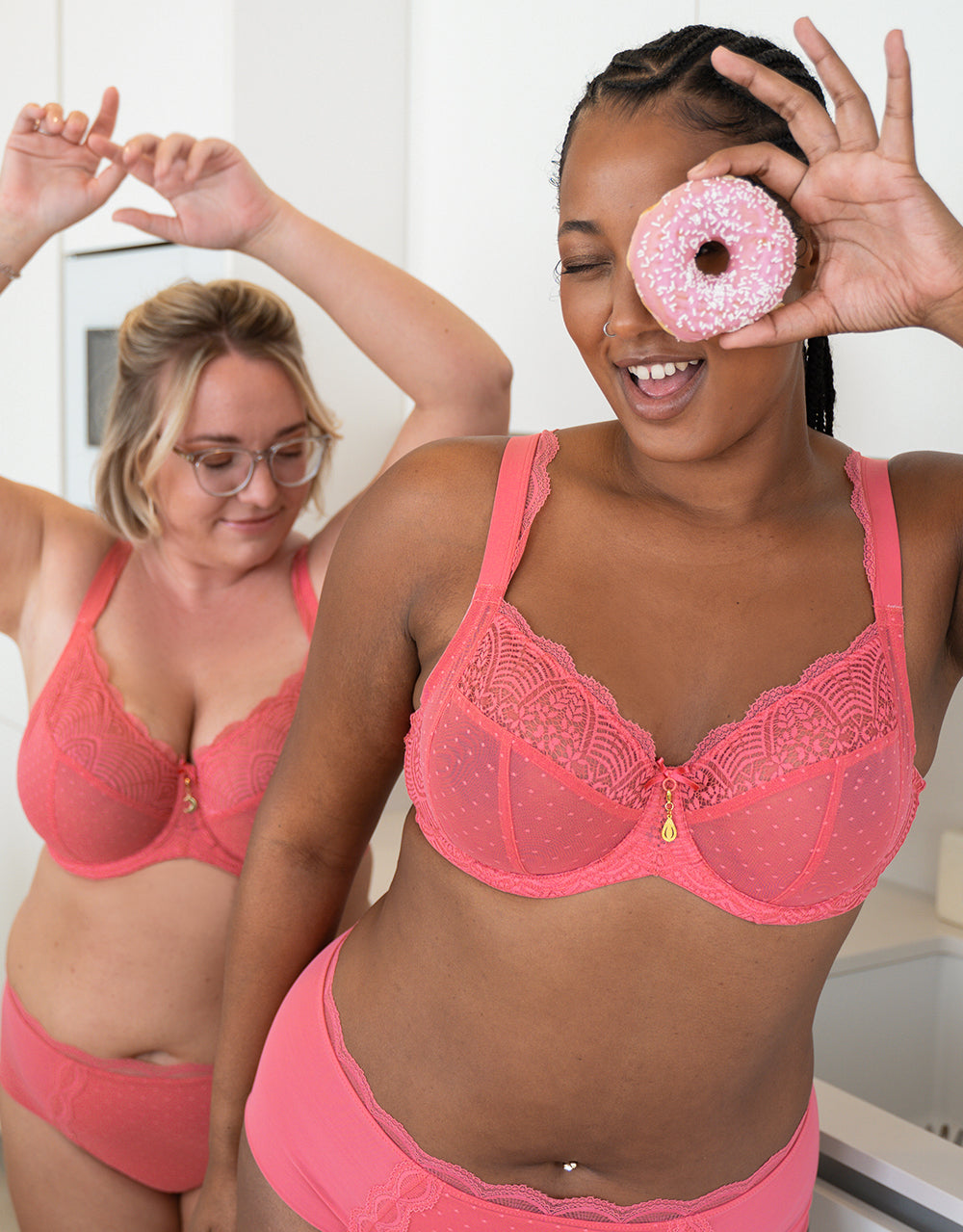 BH "Clara Lace" flamingo