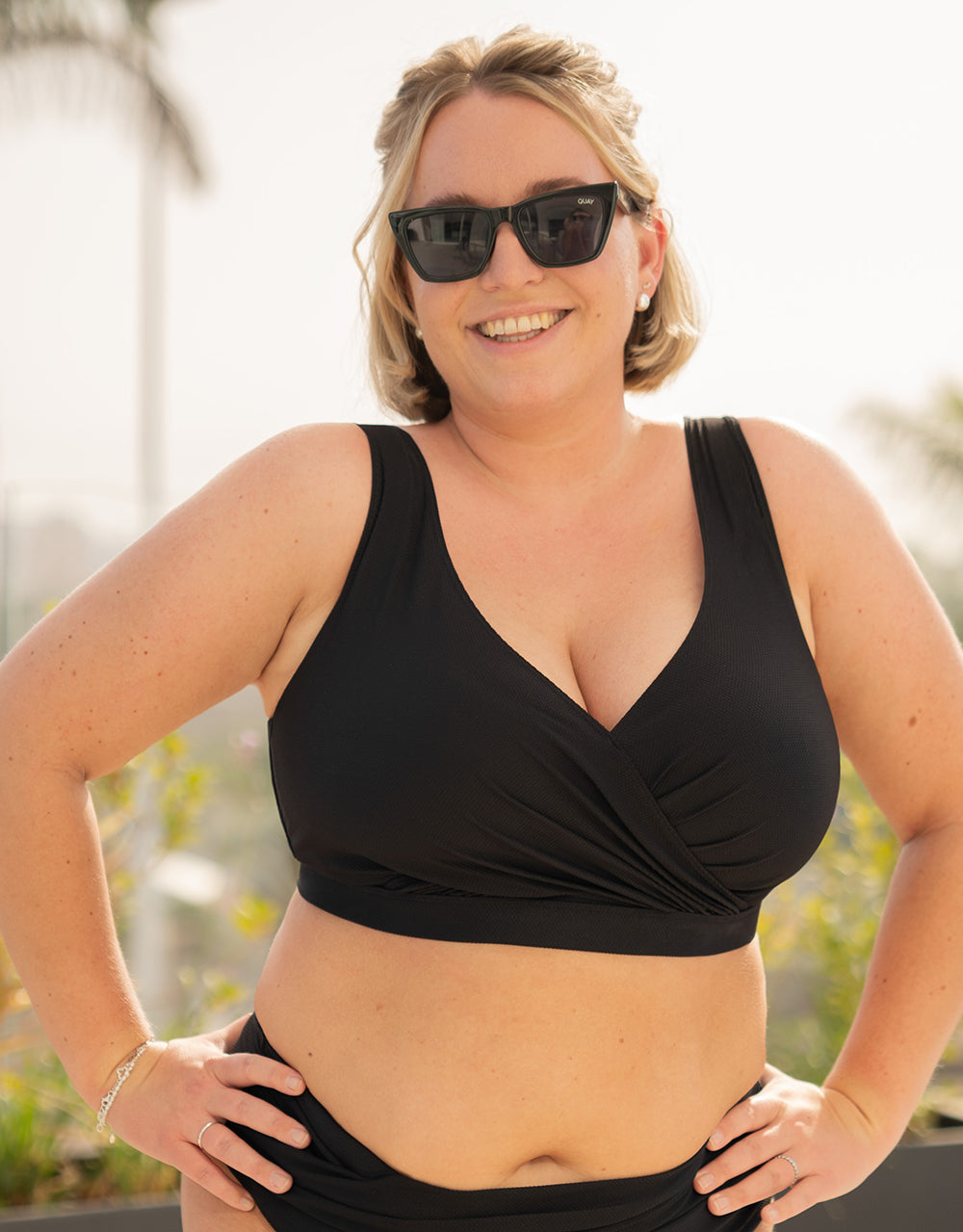 Bikini-Top ohne Verschluss "Porto" black