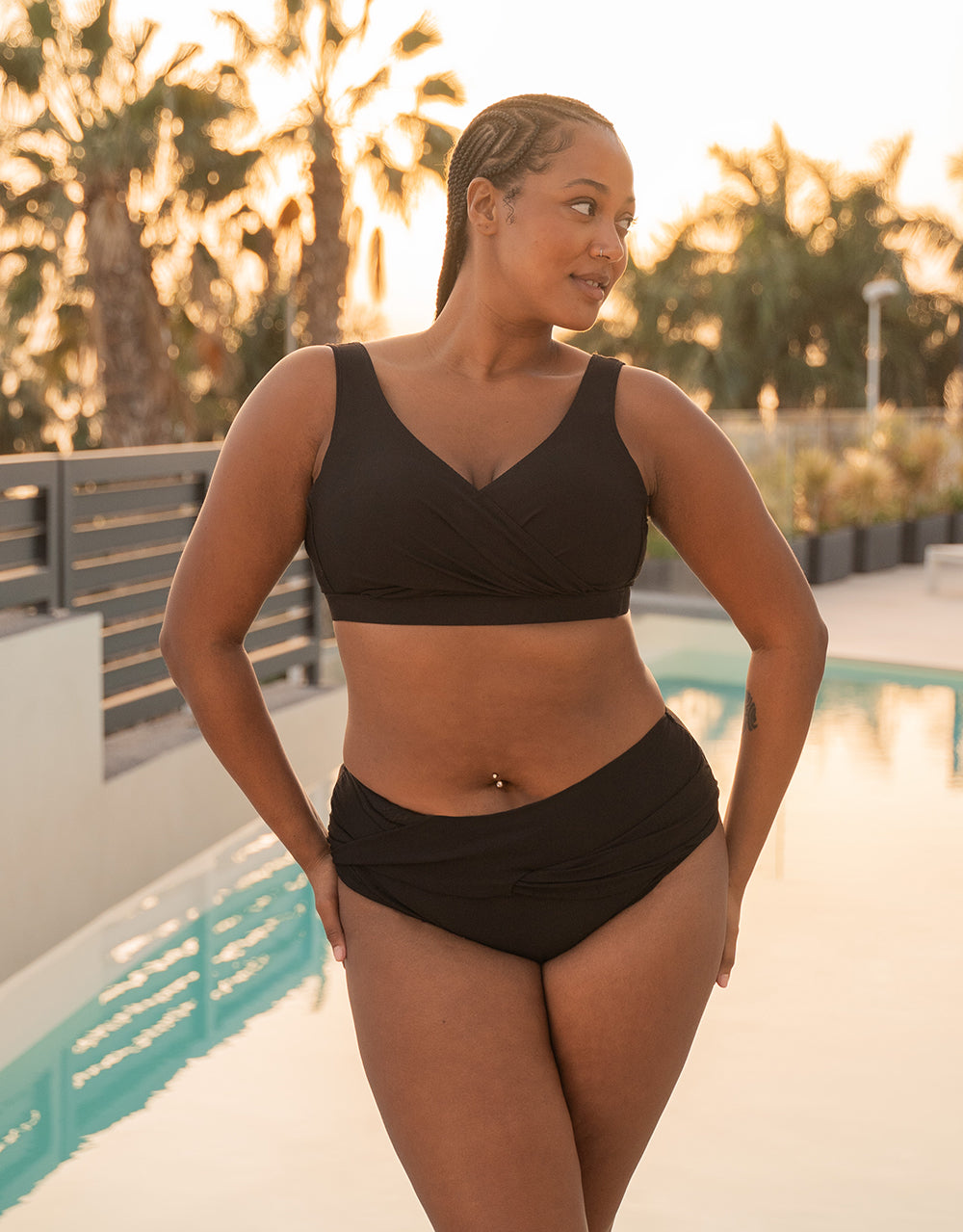 Bikini-Top ohne Verschluss "Porto" black