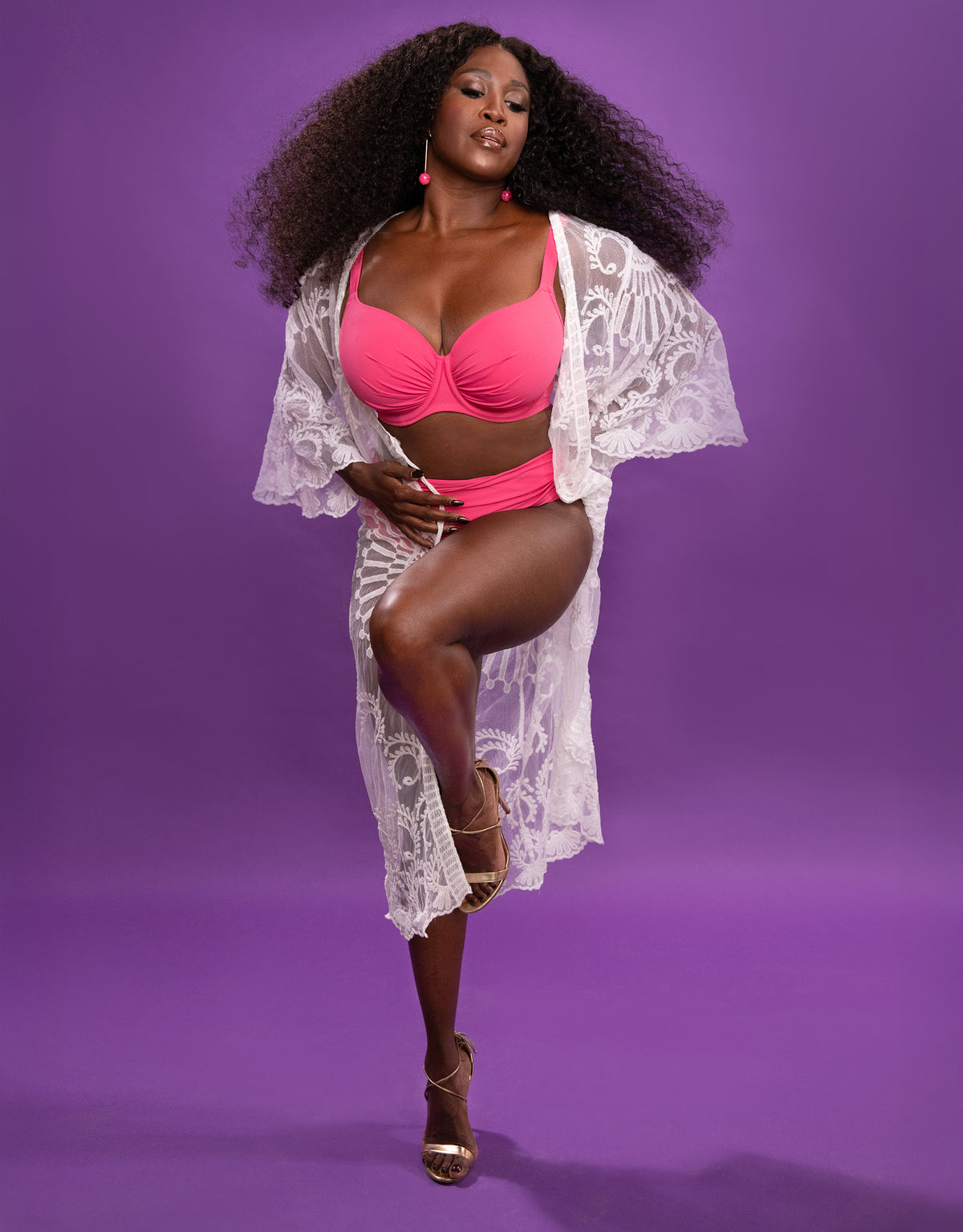 Schalen-Bikini-Top Valencia Chic Flamingo