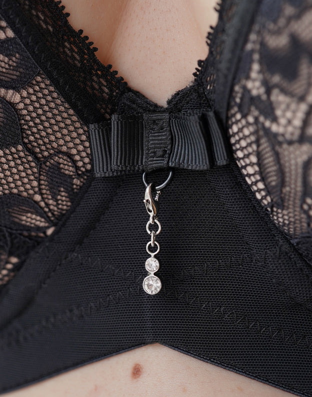 Bra Charm "Double Diamond"
