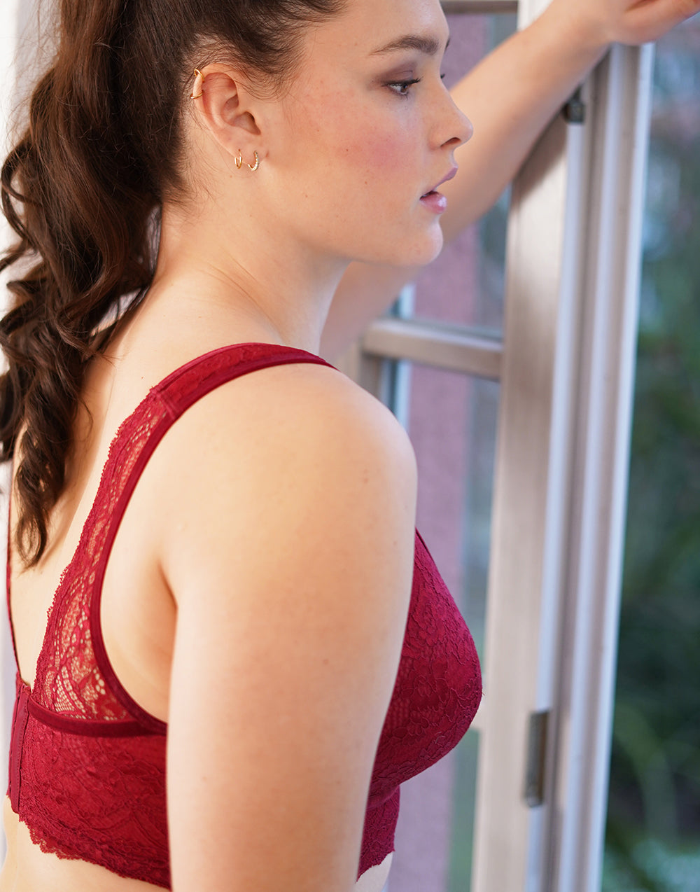 Bralette "Eliana Velvet" burgundy
