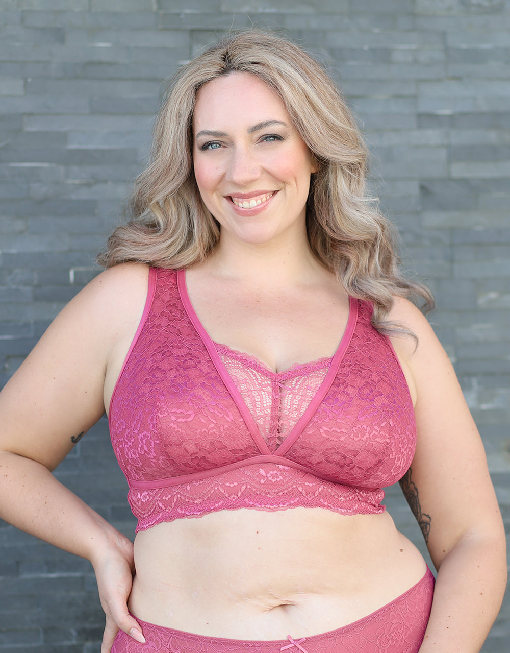 Bralette "Eliana" roseberry