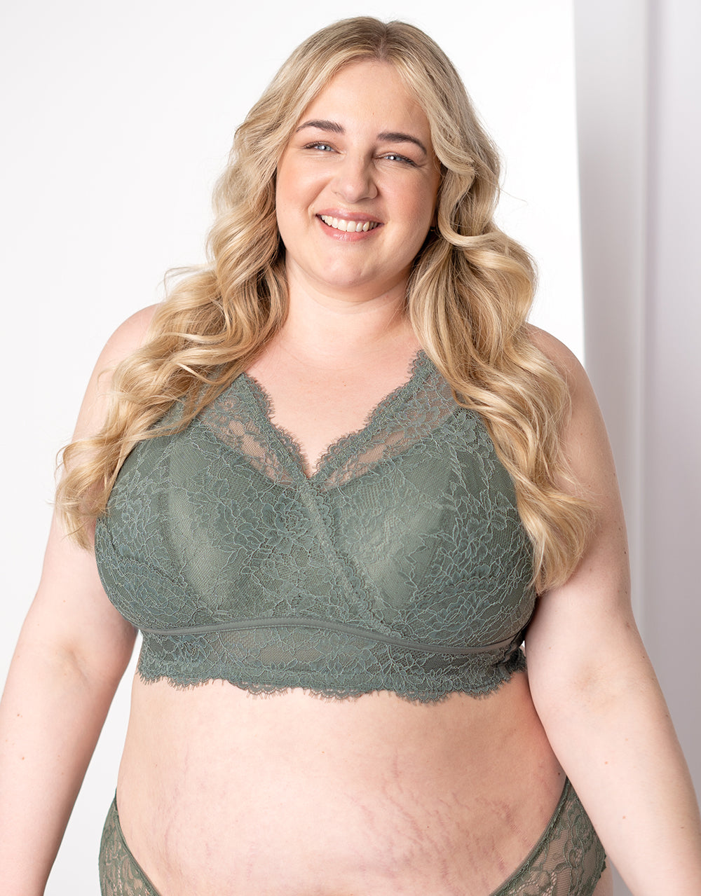 Bralette "Emilia" olive