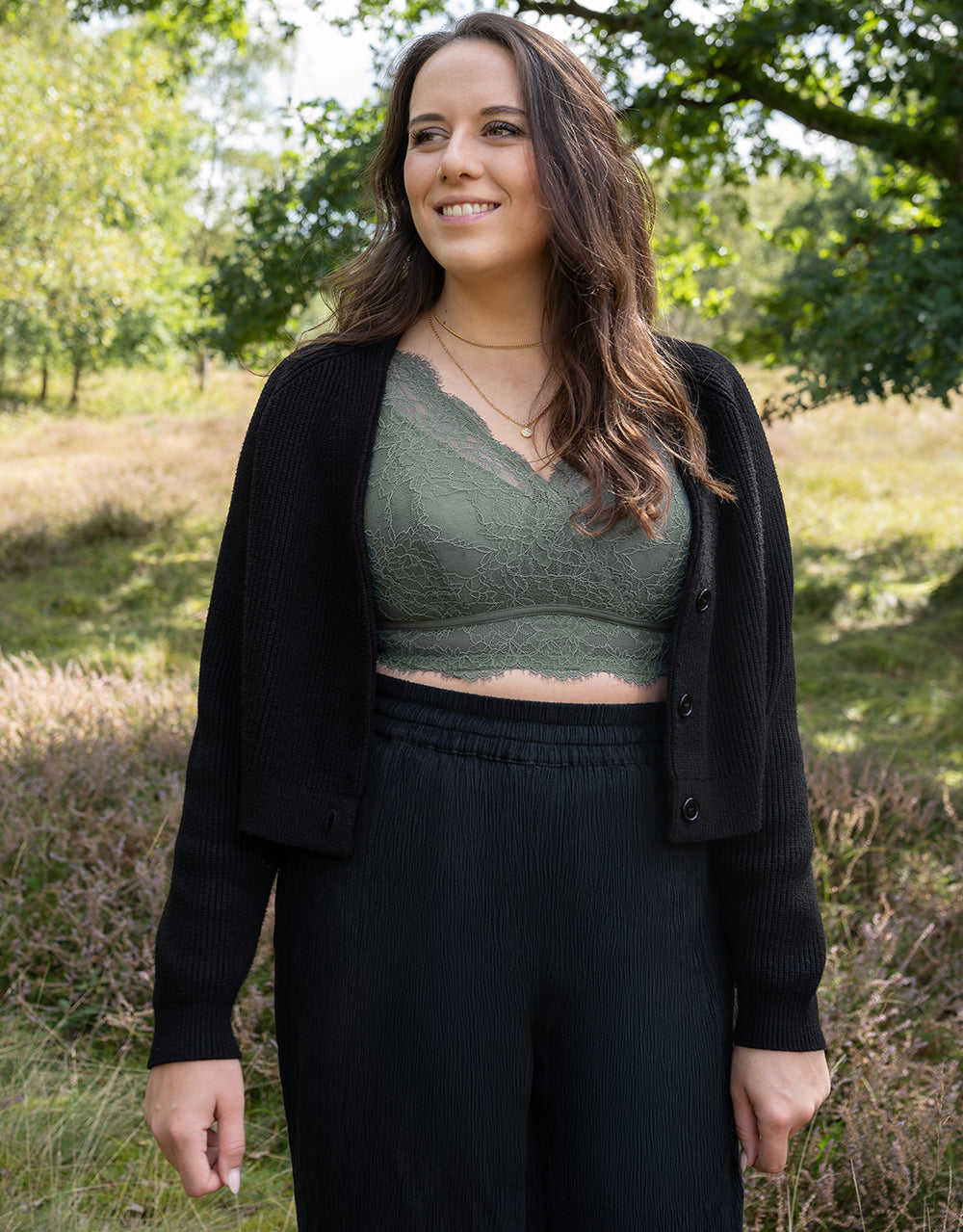 Bralette "Emilia" olive