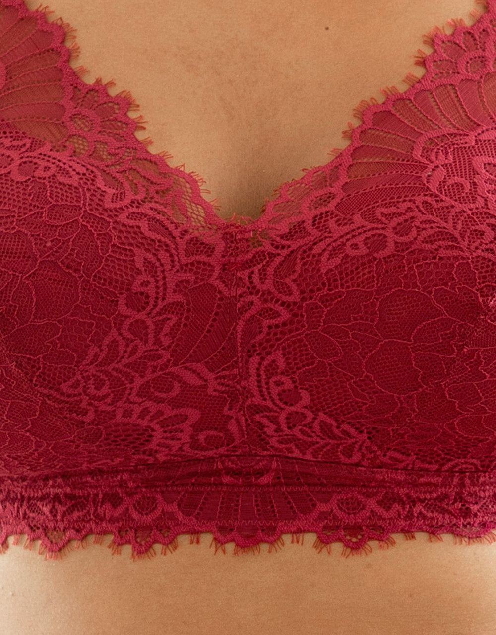 Bralette "Sensla" bordeaux