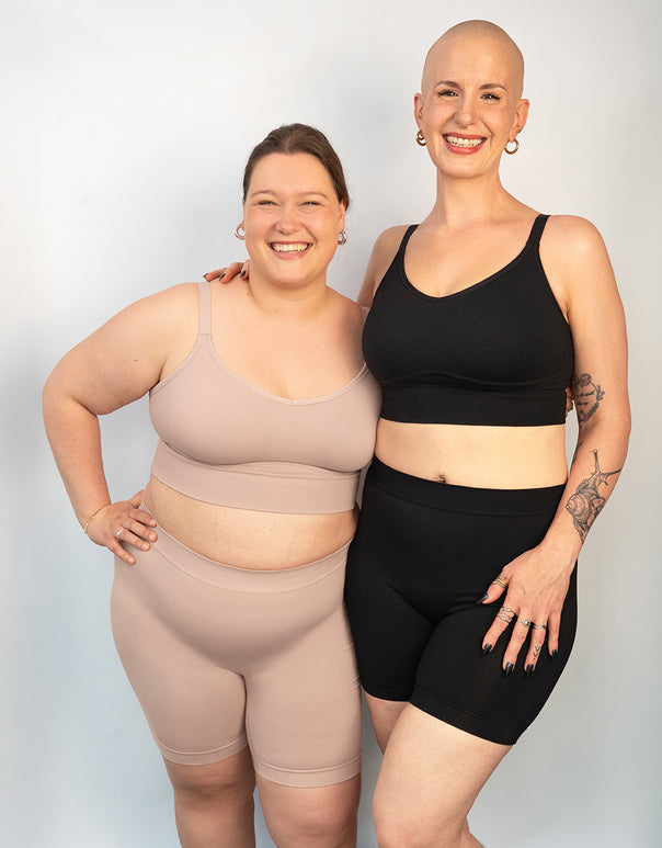 Bustier-Set 2x Freeda Bamboo Black/Taupe