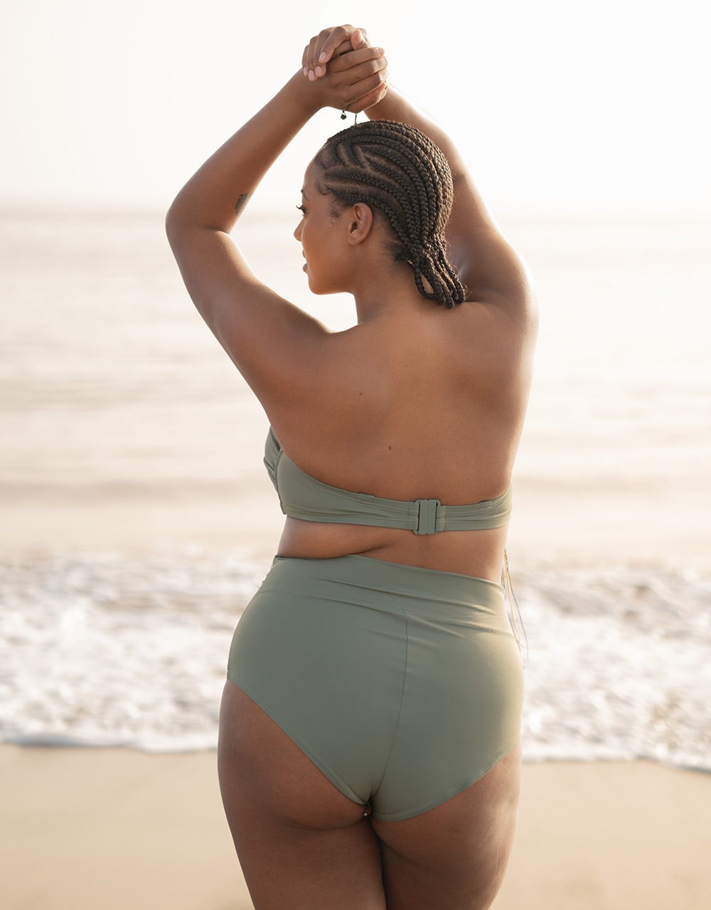 Fold-Over-Bikini-High-Panty "Monaco" khaki