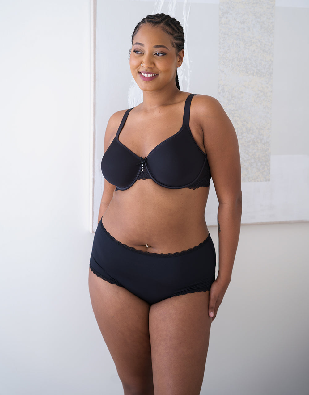 High-Panty "Basic" black