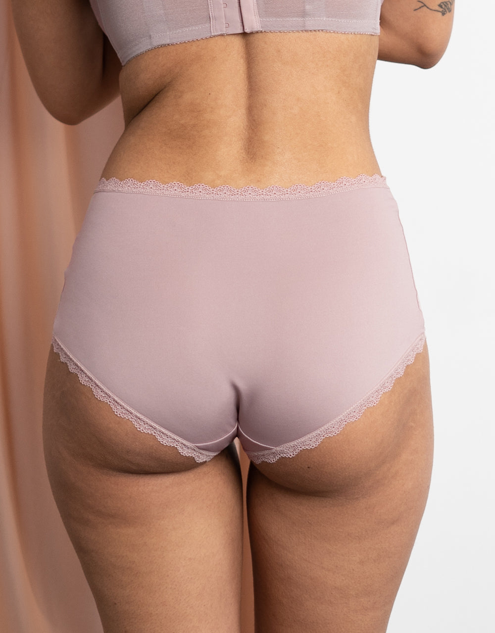 High-Panty-Set 2x "Basic" taupe