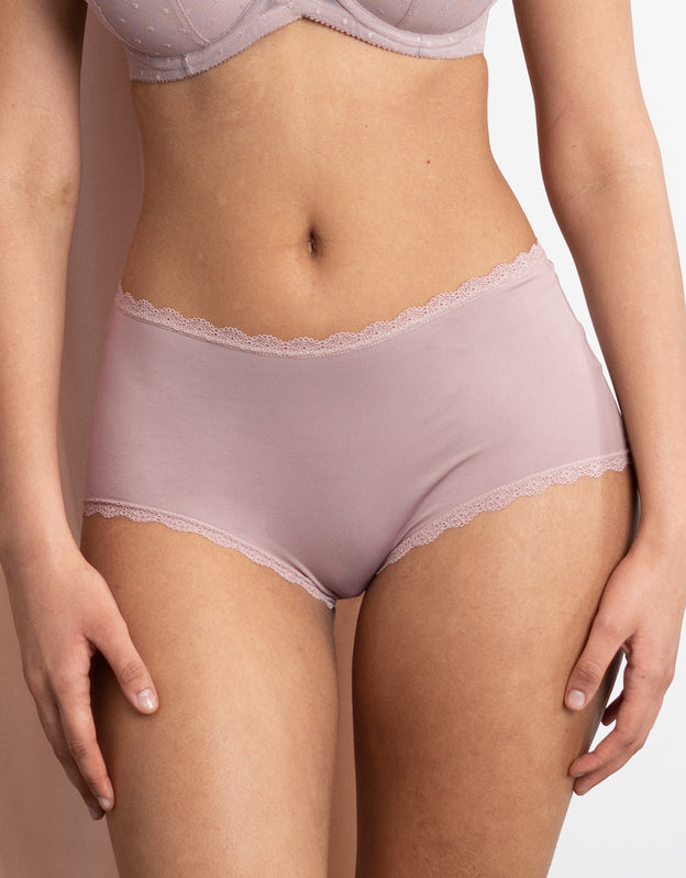 High-Panty-Set 2x "Basic" taupe