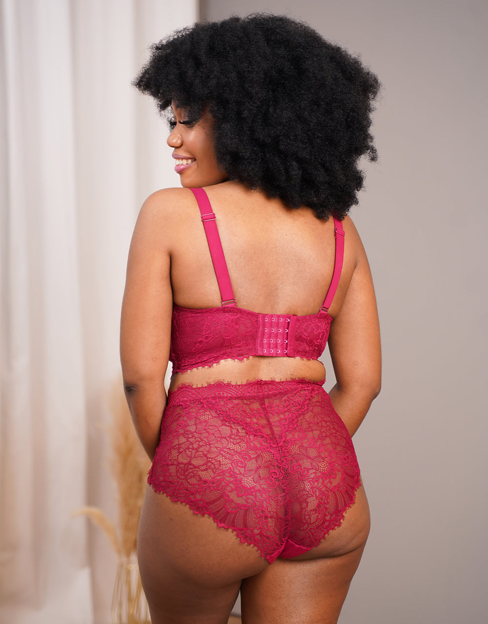 High-Waist-Panty "Sensla" bordeaux