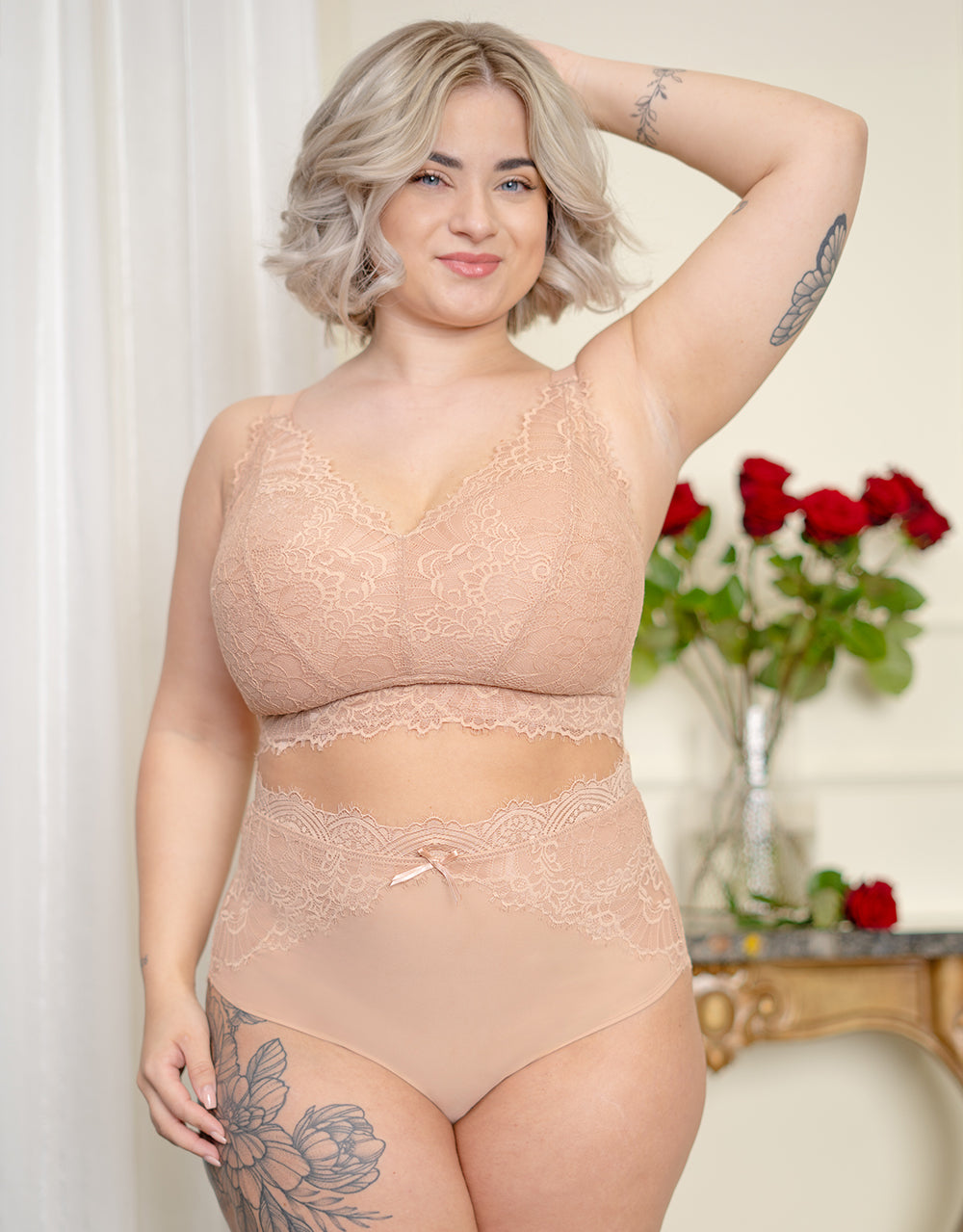 High-Waist-Panty "Sensla" cappuccino