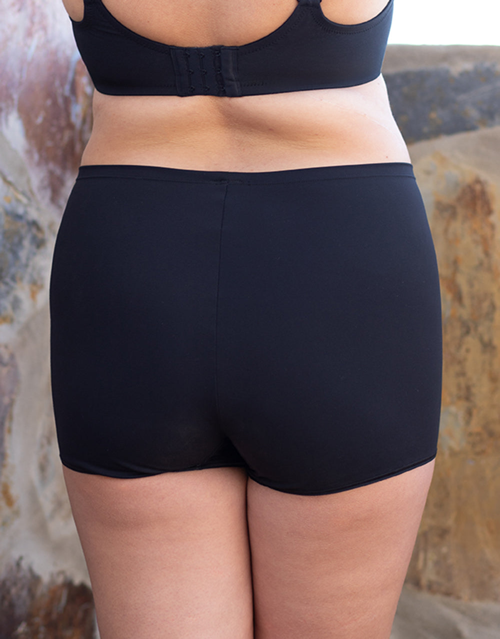 High-Waist-Shorts "Basic" black
