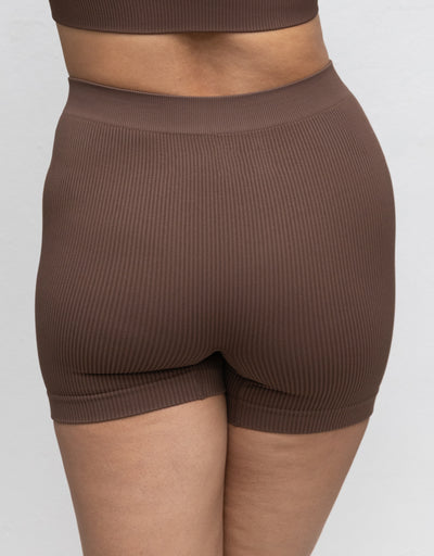 High-Waist-Shorts Freeda Coffee