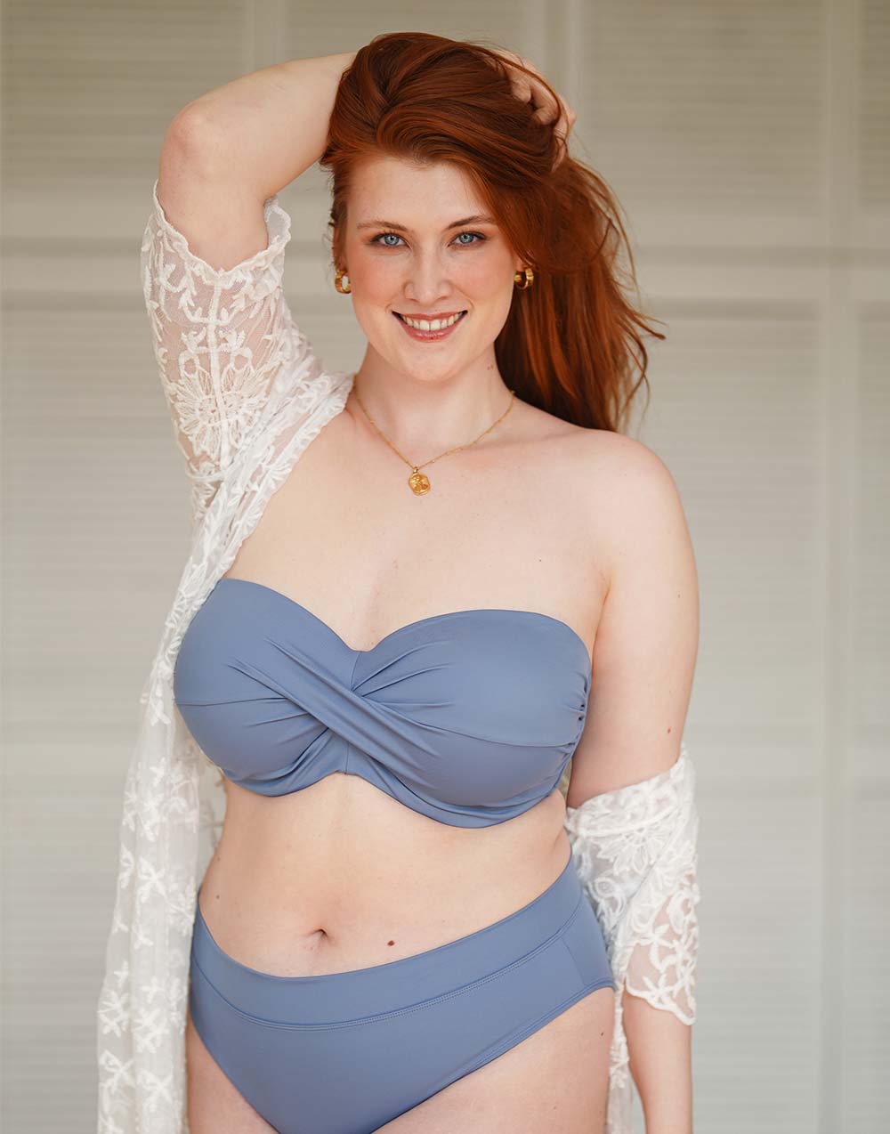 Multiway-Bikini-Top "Monaco" blue-grey