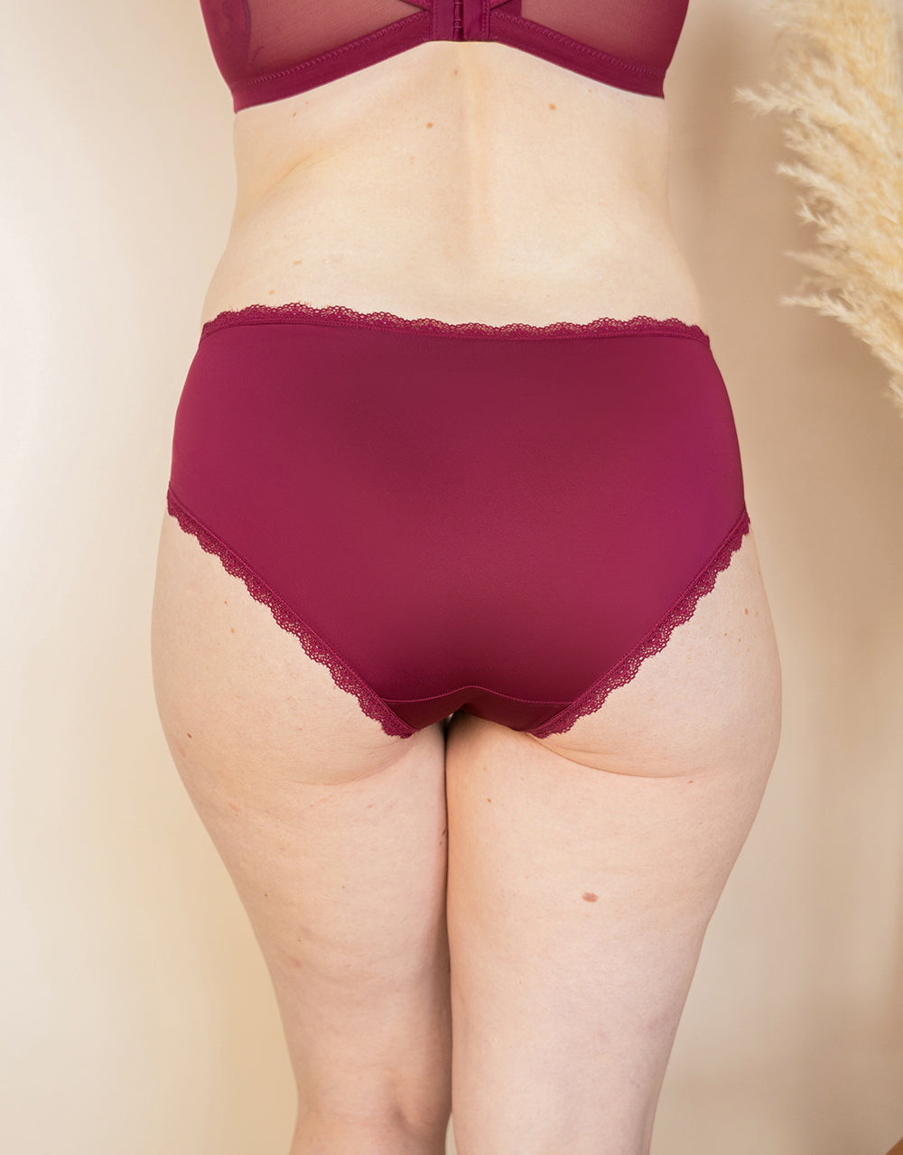 Panty-Set 2x "Basic" bordeaux