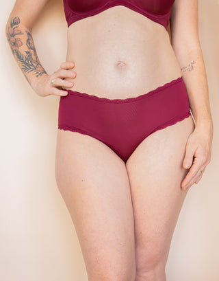 Panty "Basic" bordeaux