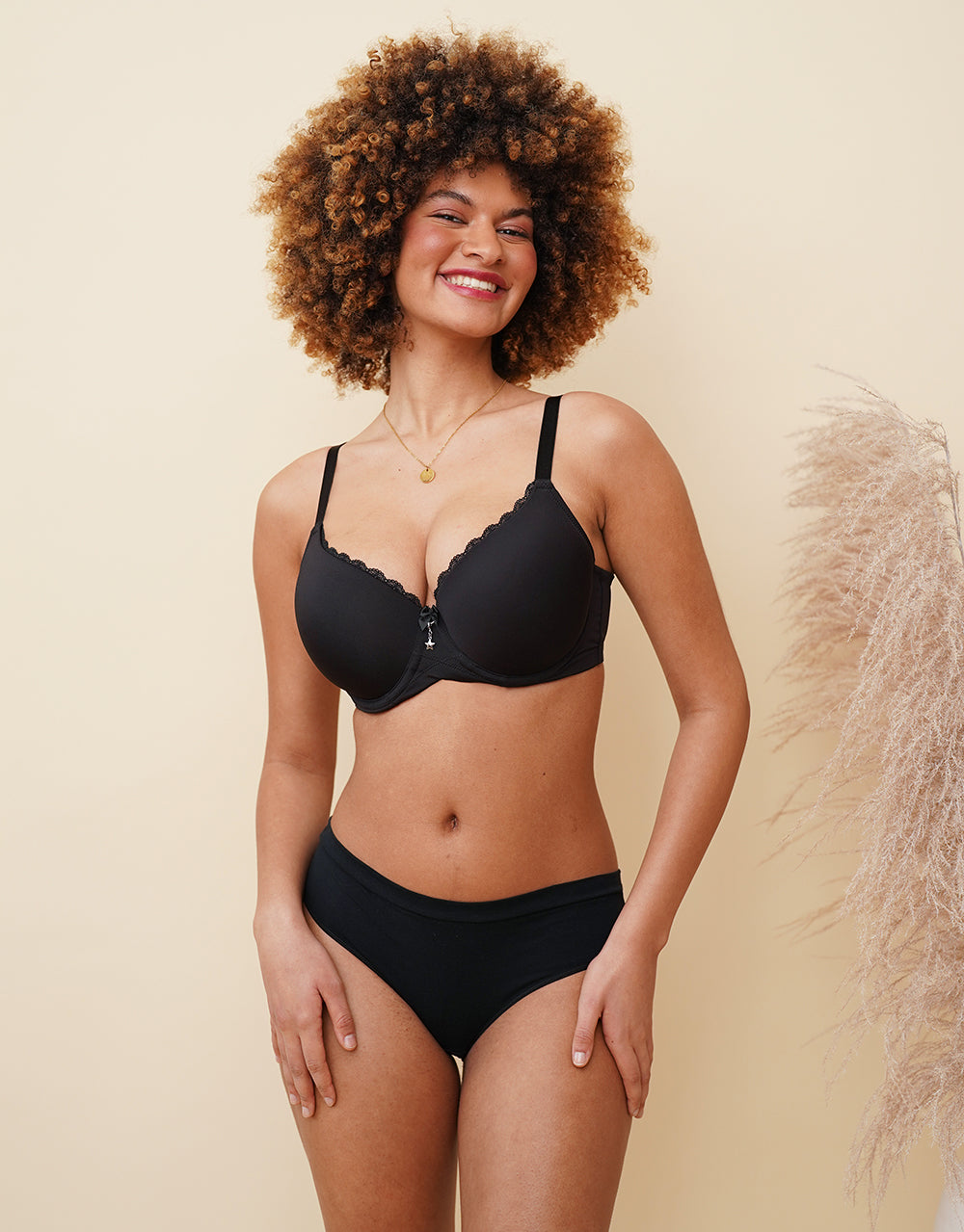 Panty-Set 2x "Cotton Basic" black