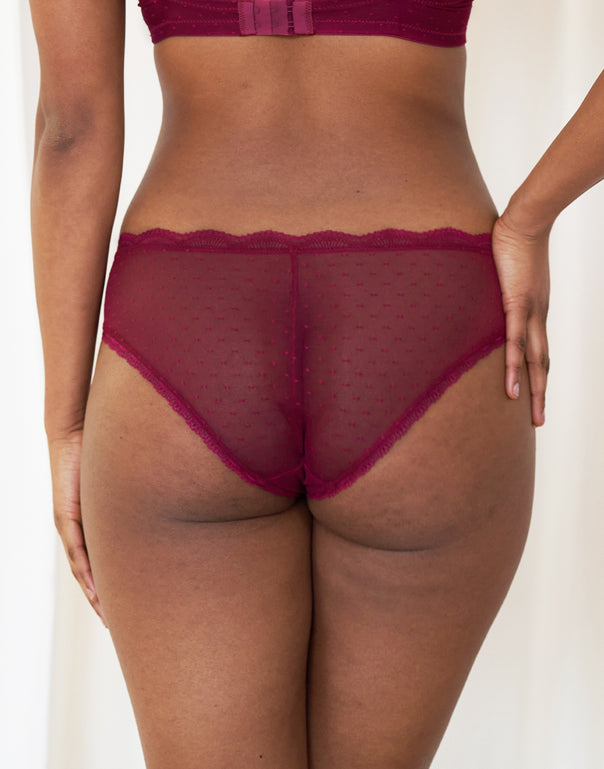 Panty "Clara" bordeaux