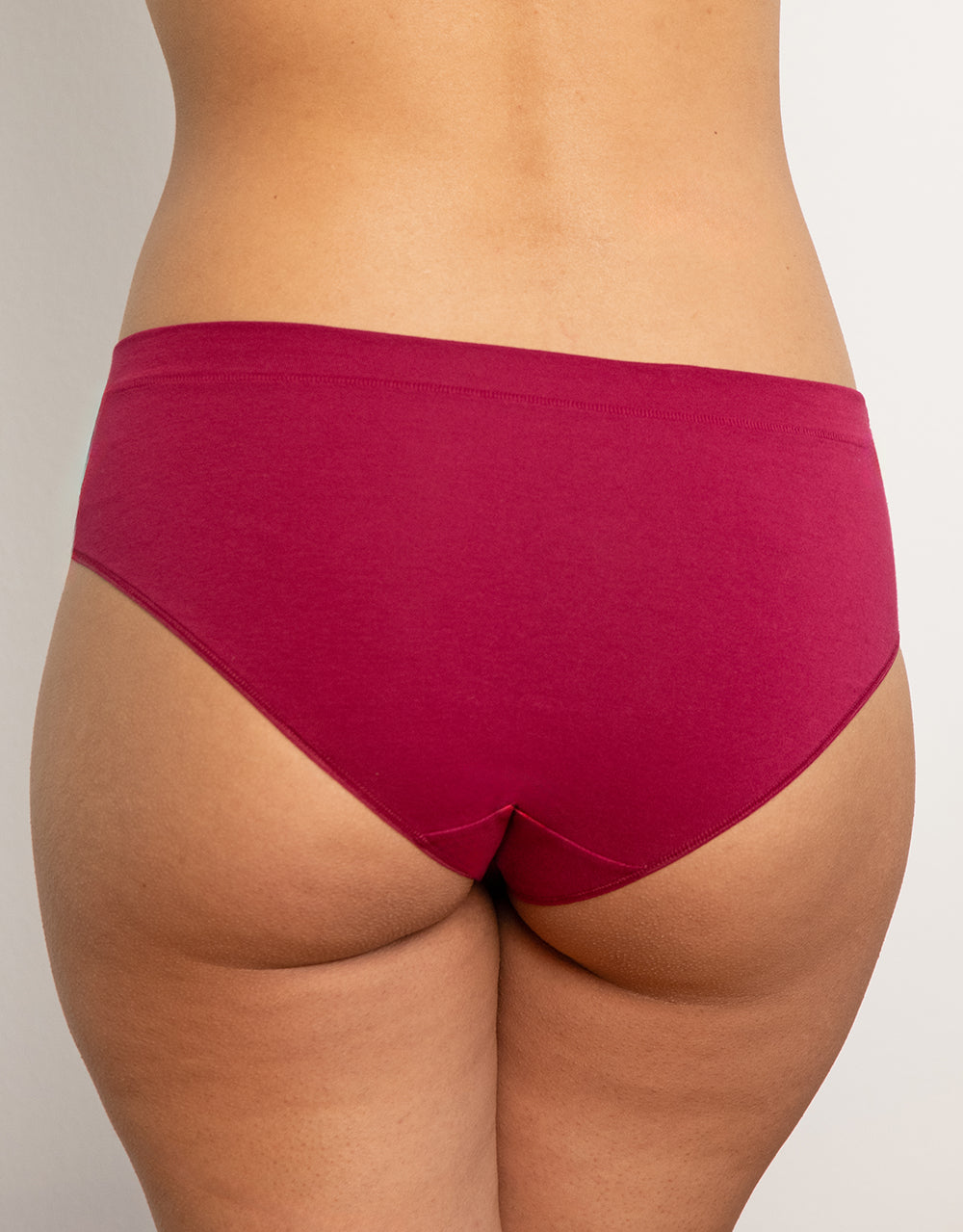 Panty-Set 2x "Cotton Basic" bordeaux
