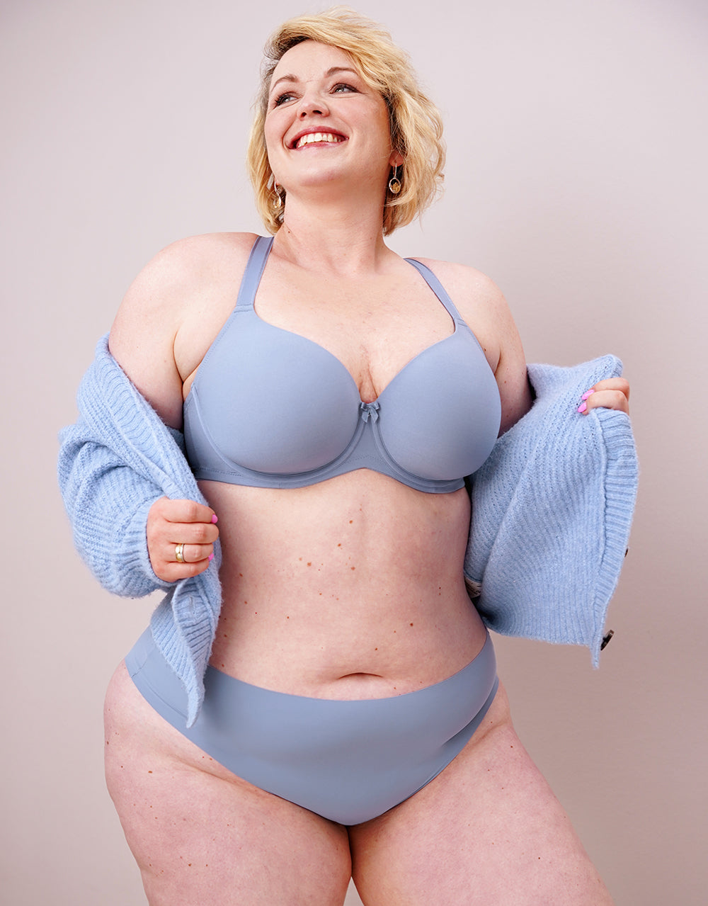 Panty "Invisible" blue-grey