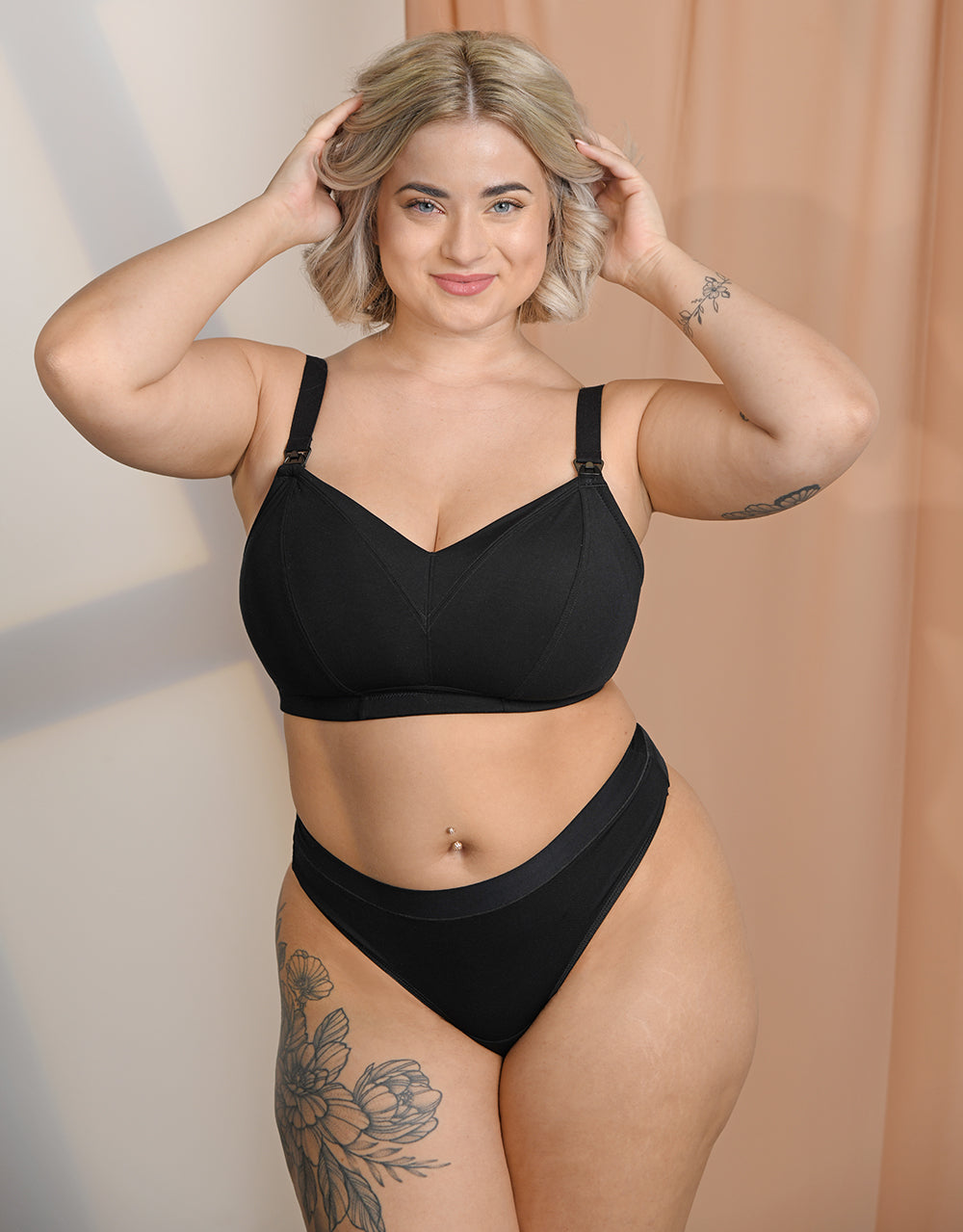 Still-Bralette "Cozymama" black