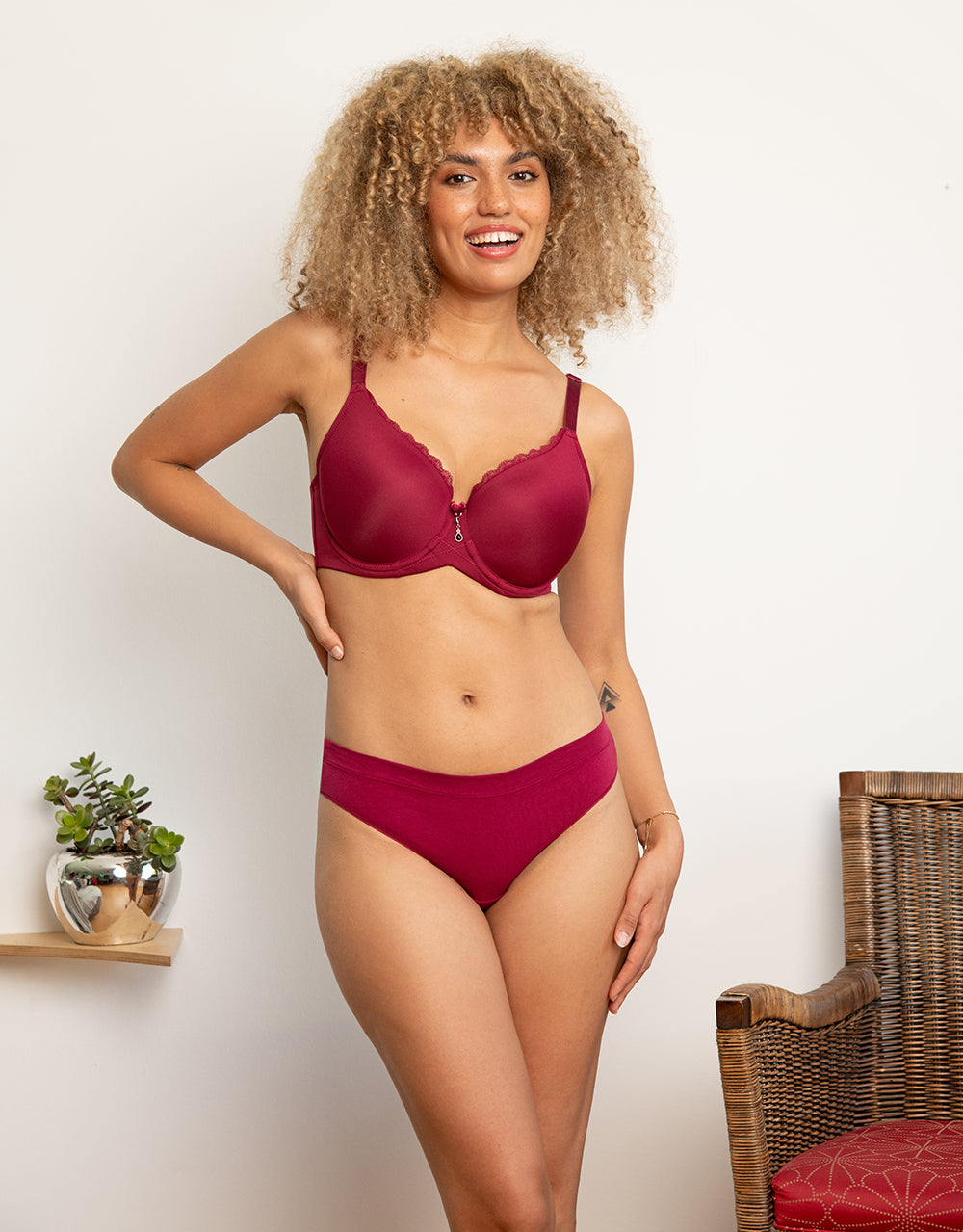 String "Cotton Basic" bordeaux
