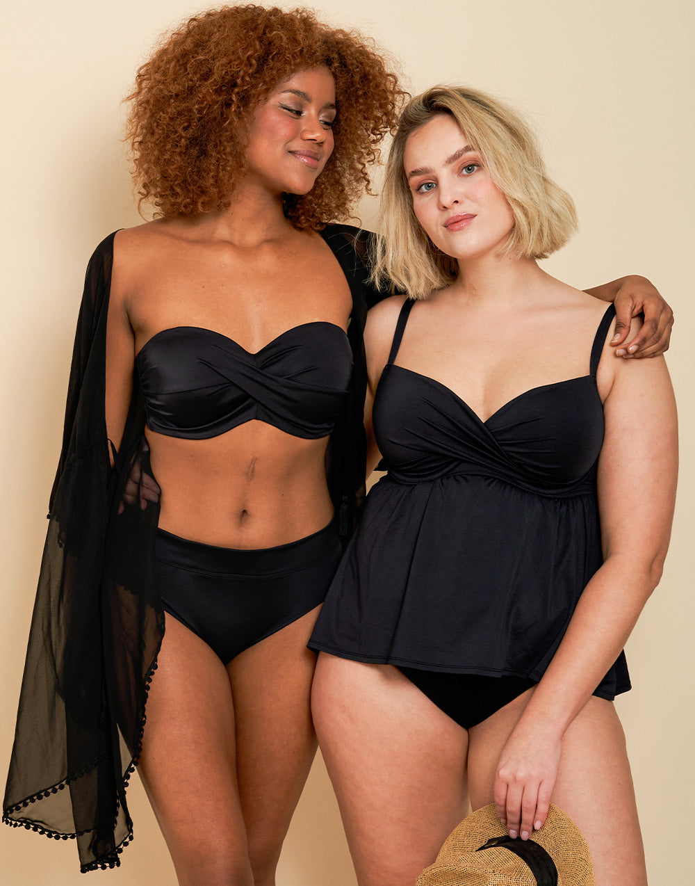 Tankini-Top "Nizza" black