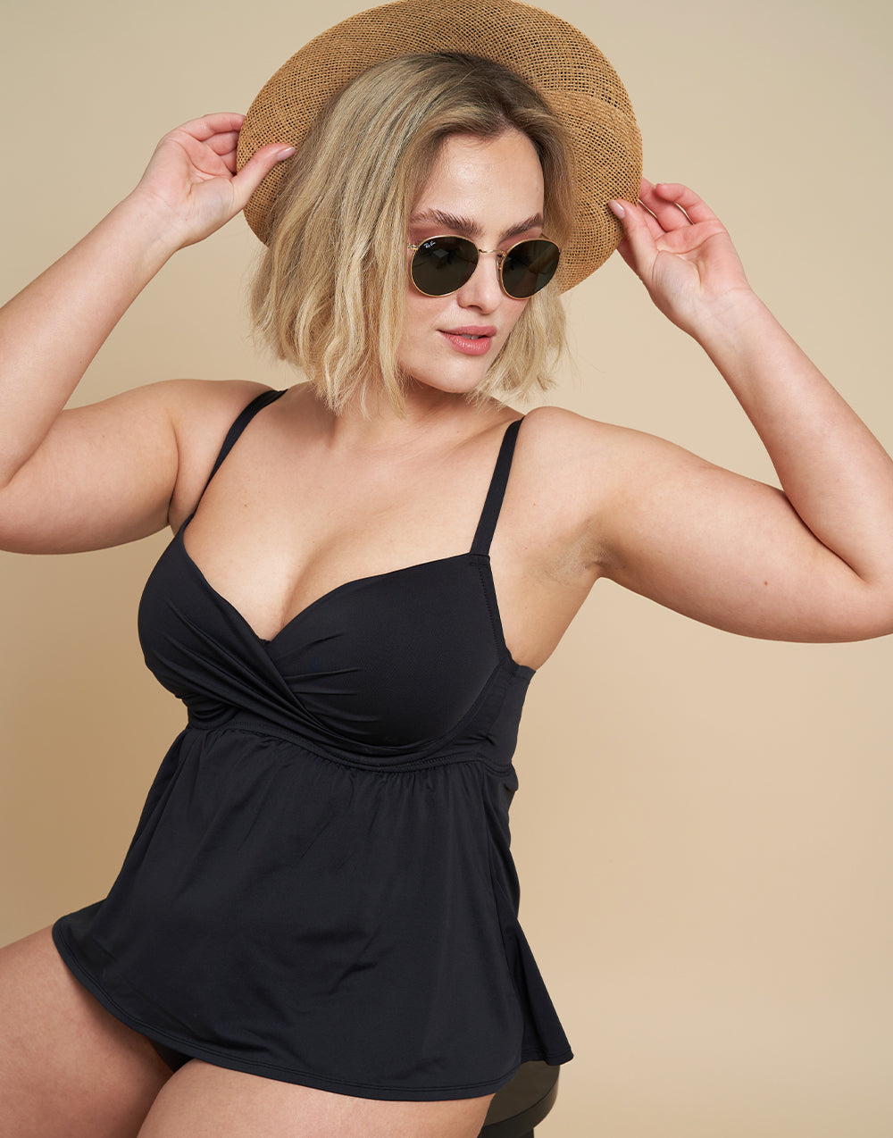 Tankini-Top "Nizza" black